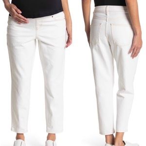 TOPSHOP WHITE MATERNITY MOM JEANS NWT